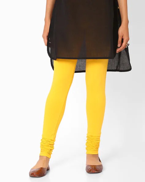 Womens YELLOW Color LEGGINGS
