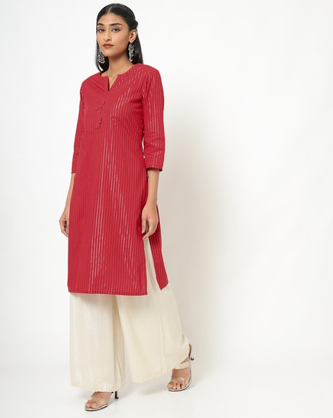 Womens RED Color KURTHI