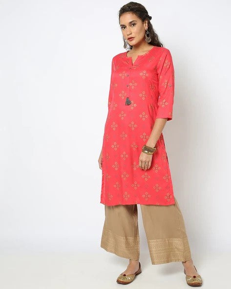 Womens PINK Color KURTHI