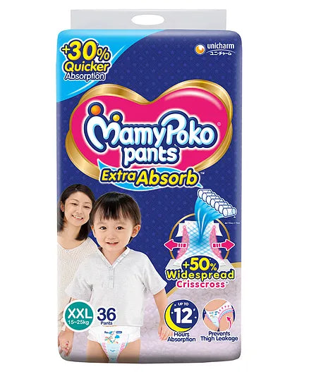 MamyPoko Extra Absorb Pant Style Diaper - XXL Size