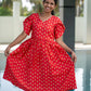 Eilaa - Twirl In Scarlet Gown