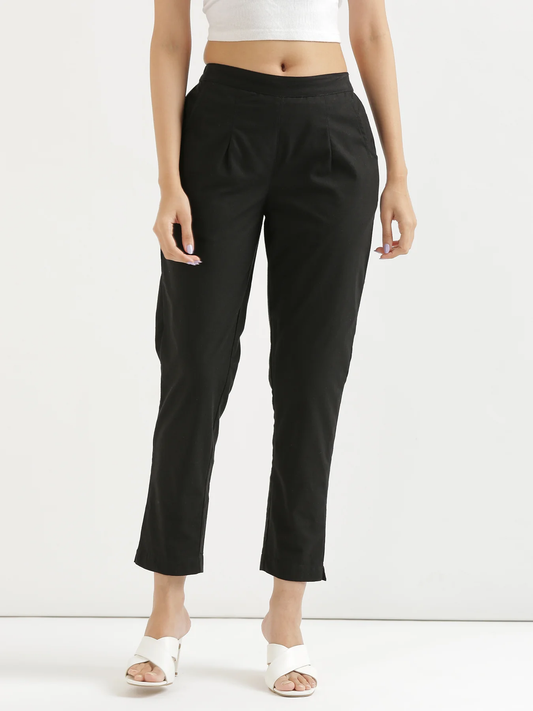 Everyday Cotton Pants - Black