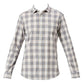 Basics Mens GREY SLIM CHECKS SHIRT - 24BSH54758