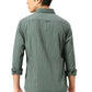 Basics Mens OLIVE SLIM STRIPES SHIRT - 24BSH54862