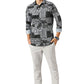 Basics Mens BLACK SLIM PRINT SHIRT - 24BSH55123