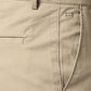 Basics Mens MID BROWN TAPERED SELF TROUSER - 24BTR55015