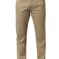 Basics Mens MID BROWN TAPERED SELF TROUSER - 24BTR55015