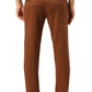 Basics Mens DK BROWN TAPERED SELF TROUSER - 24BTR55017