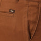 Basics Mens DK BROWN TAPERED SELF TROUSER - 24BTR55017