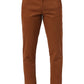 Basics Mens DK BROWN TAPERED SELF TROUSER - 24BTR55017