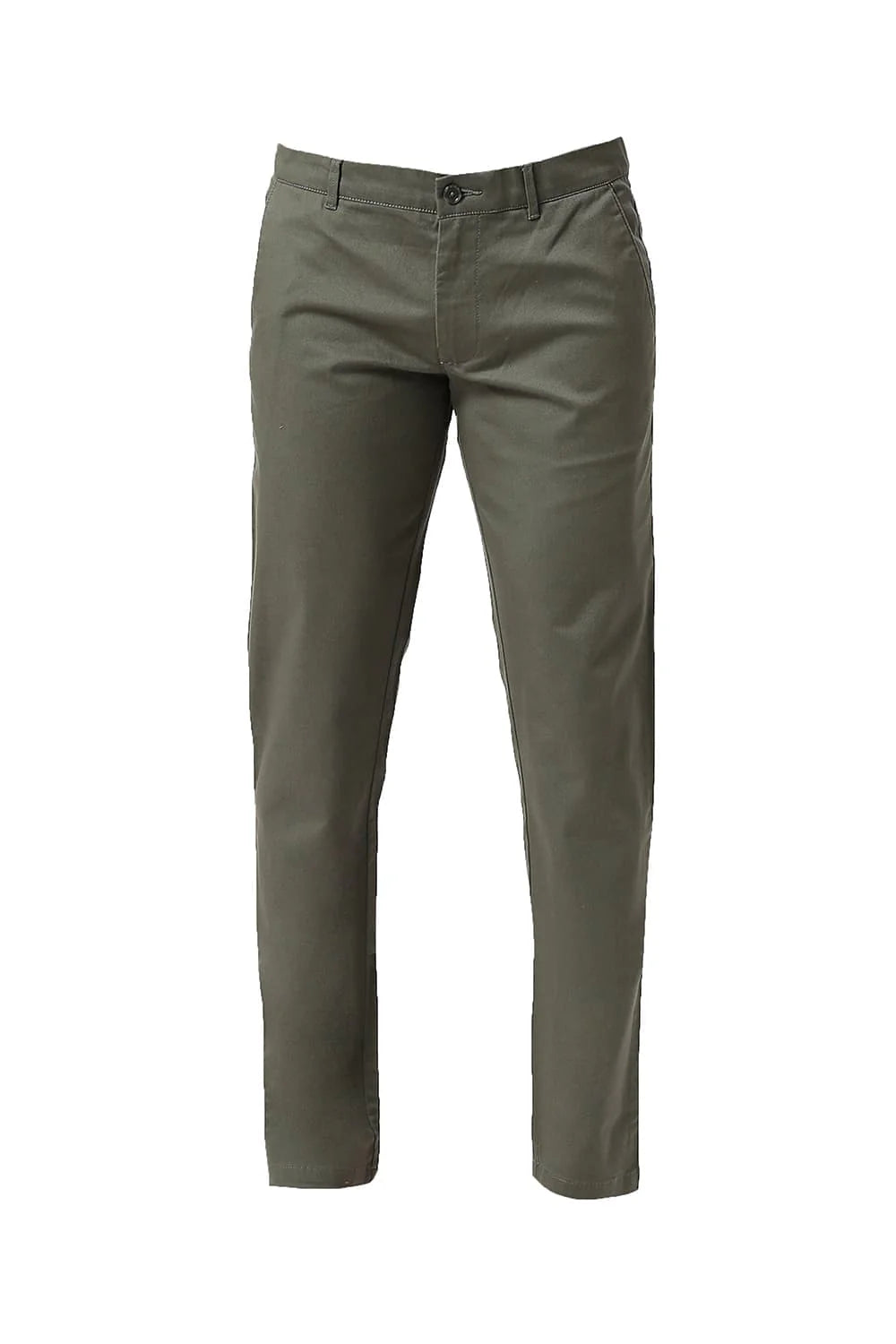 Basics Mens MID GREY TAPERED SELF TROUSER - 24BTR55021