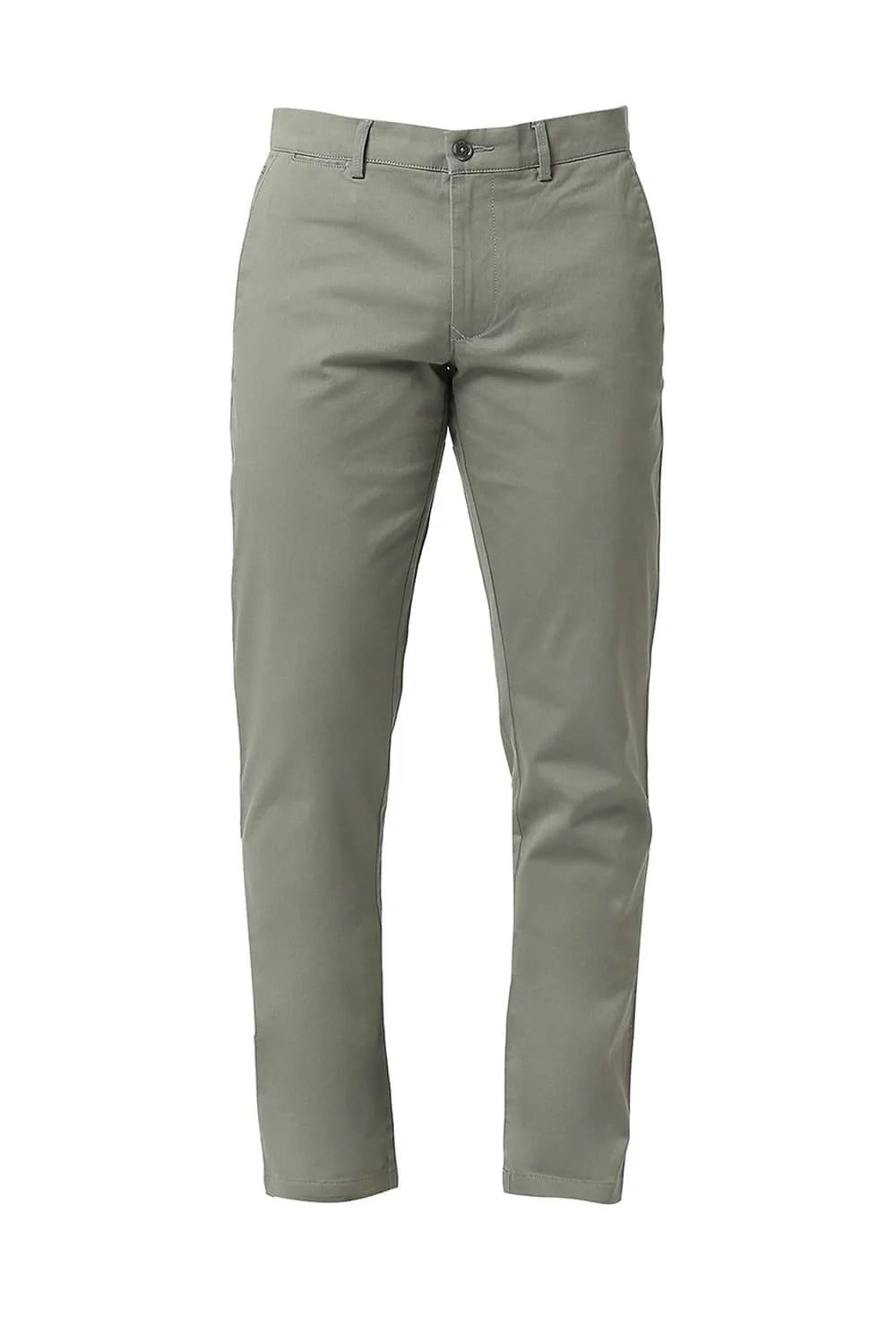 Basics Mens MID GREY TAPERED SELF TROUSER - 24BTR55057