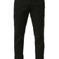 Basics Mens BLACK TAPERED SELF TROUSER - 24BTR55059