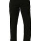 Basics Mens BLACK TAPERED SELF TROUSER - 24BTR55091