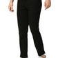 Basics Mens BLACK TAPERED SELF TROUSER - 24BTR55091