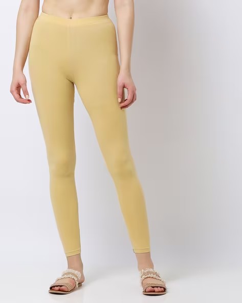 Womens BEIGE Color LEGGINGES