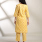 Women Block Print Straight Kurta with Pants