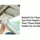 Detachi Car Tissue Holder, Sun Visor Napkin Holder, Car Visor Tissue Holder, Tissue Holder for Car (Beige)