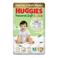 Huggies Natural Soft Premium Baby Diaper Pants, Our No.1 Soft Pants, New Born/Extra Small (XS) Size (0-5 Kgs), Pack of 76 | Cloud Softness All over with India's 1st Cloud Touch Belt