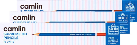 Camlin Supreme HD Pencils 10Pcs (Pack of 3)