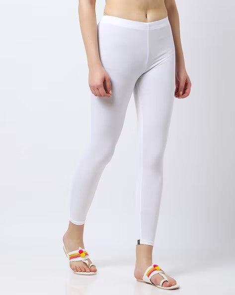 Womens WHITE Color LEGGINGS