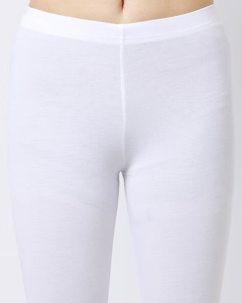 Womens WHITE Color LEGGINGS