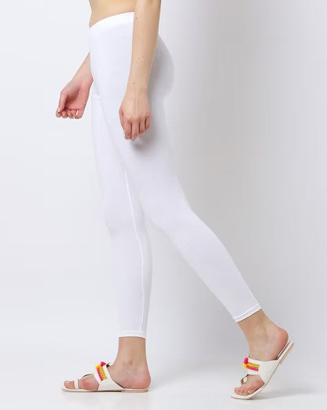 Womens WHITE Color LEGGINGS