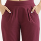 Everyday Cotton Pants - Wine