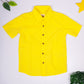 2404LDBSH0119 Boys Shirt Yellow Half Sleeve