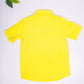 2404LDBSH0119 Boys Shirt Yellow Half Sleeve