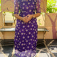 Eilaa - Purple Flower Organza Top