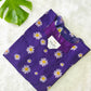 Eilaa - Purple Flower Organza Top