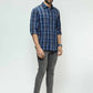 Indian Terrain Men Checked Full Sleeve Cotton Shirt