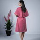 Eilaa - Red & White Cape Style Dress PSD201S-MD318