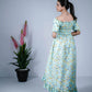 Eilaa - Light Blue High-Low Smocked Dress PSD409-MD504