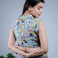 Eilaa - Multi colored Floral Bow-tie Top PST302-MT741