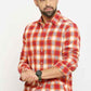 BASICS Mens  RED SLIM SHIRT 23BSH51735 HS