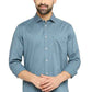 BASICS Mens  BLUE SLIM SHIRT 23BSH51764 LS