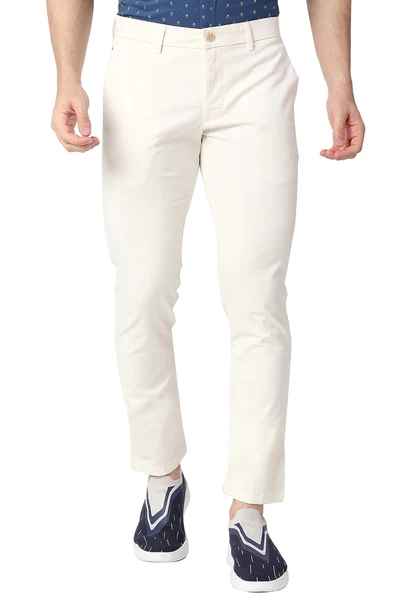 BASICS Mens  ECRU TAPERED TROUSER 23BTR50169 FF