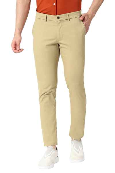 BASICS Mens  KHAKI TAPERED TROUSER 23BTR50181 FF