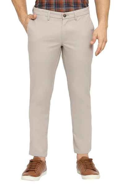 BASICS Mens  MID BROWN TAPERED TROUSER 23BTR51629 FF