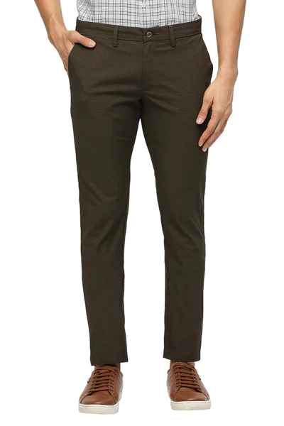 BASICS Mens  BROWN TAPERED TROUSER 23BTR51628 FF