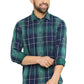 BASICS Mens  GREEN SLIM SHIRT 23BSH51707 LS