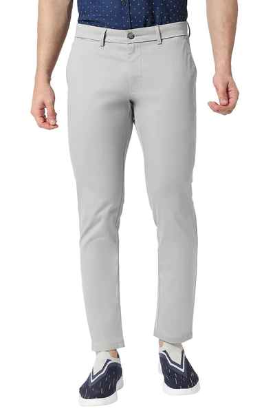 BASICS Mens  GREY TAPERED TROUSER 23BTR50296 FF