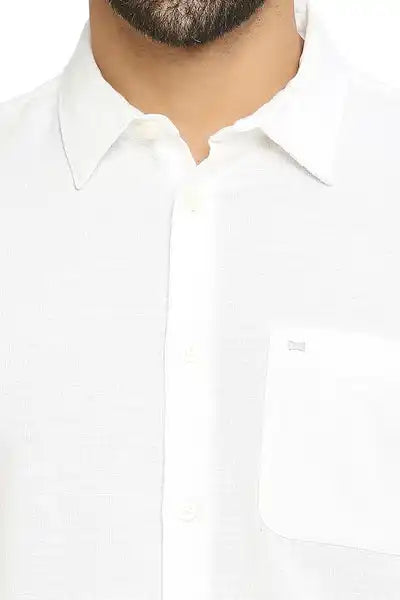 BASICS Mens  WHITE SLIM SHIRT 23BSH51528 HS