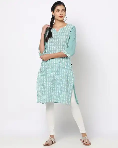 WOMENS KURTHI SKY BLUE