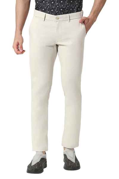 BASICS Mens  ECRU TAPERED TROUSER 23BTR50202 FF