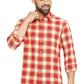 BASICS Mens  RED SLIM SHIRT 23BSH51735 HS