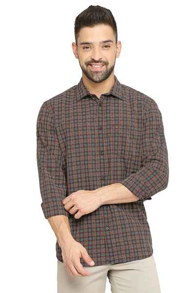 BASICS Mens  NAVY SLIM SHIRT 23BSH51484 LS