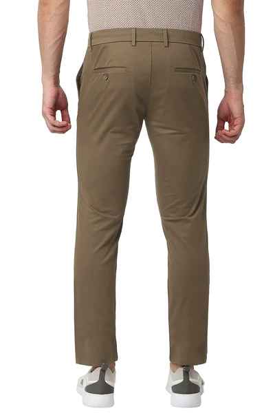 BASICS Mens  MID BROWN TAPERED TROUSER 23BTR50264 FF